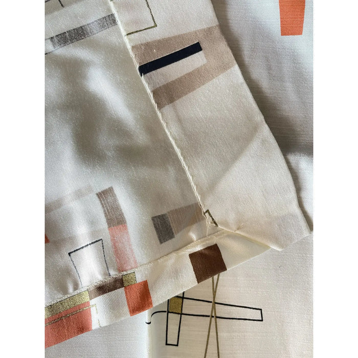 1950s Atomic Mid-Century Modern Drapery Panel - Annabel Bleu