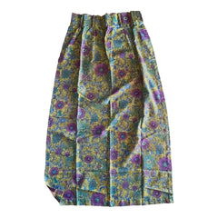 1960’s Lime and Purple Drapery Panel - Annabel Bleu