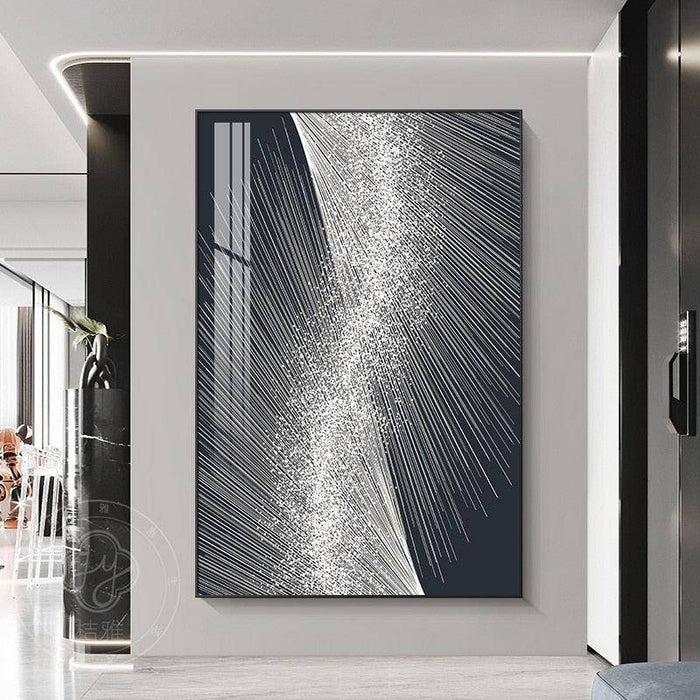 Abstract Streamline Metal Line Art Poster - Modern Art Touch for Your Space