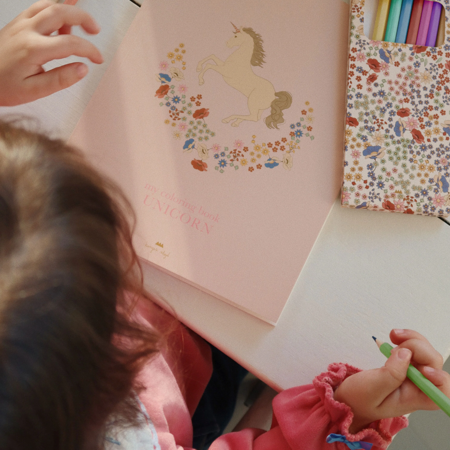 Coloring Book and Crayons Unicorn