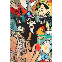 Coon Graffiti Wall: Lively Colors