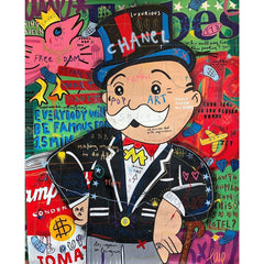 Coon Graffiti Wall: Lively Colors