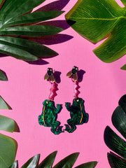Frog & Fly Earrings