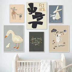 Journey of Wonder: Cute Animals Exploring the World Nursery