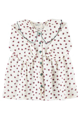 Little Flowers Short Dress Ecru