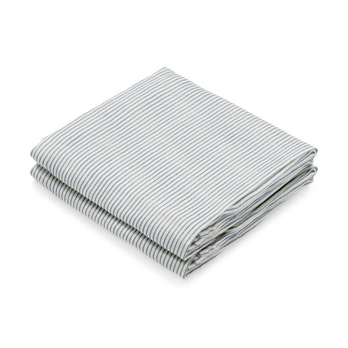 Muslin Cloth Printed Pack of 2 Classic Stripes Blue