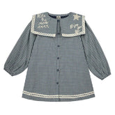 Paulette Short Sleeve Dress Vichy