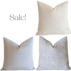 Sale: Grey Leopard Pillow / Sunbrella Grey 16x16 Pillow Cover / Sunbrella Ivory - Annabel Bleu
