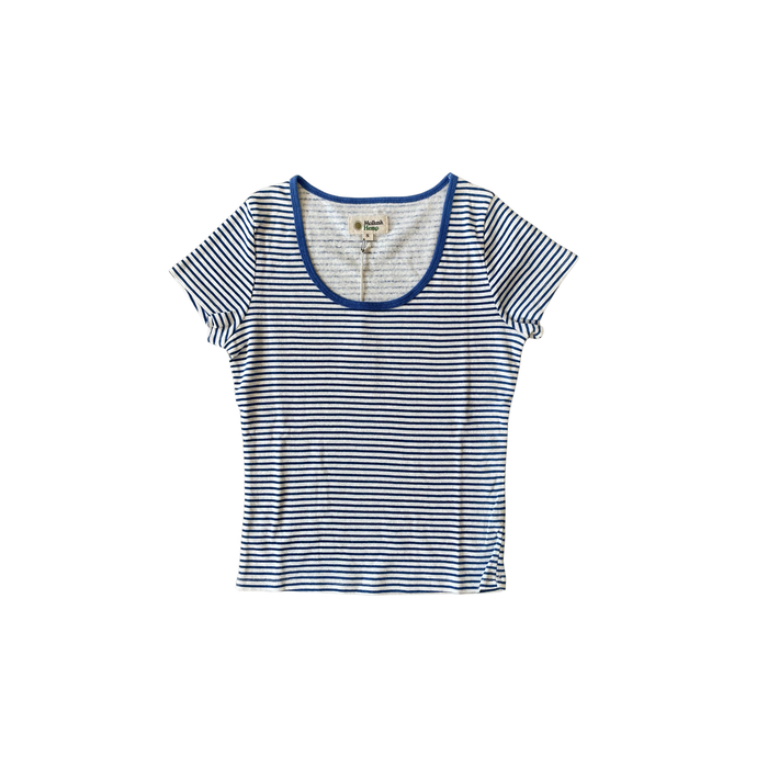 Scoop Tee - Navy Stripe