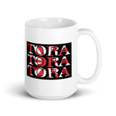Tora Double Logo White glossy mug