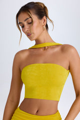 Choker-Detail Bandeau Top in Buttercup
