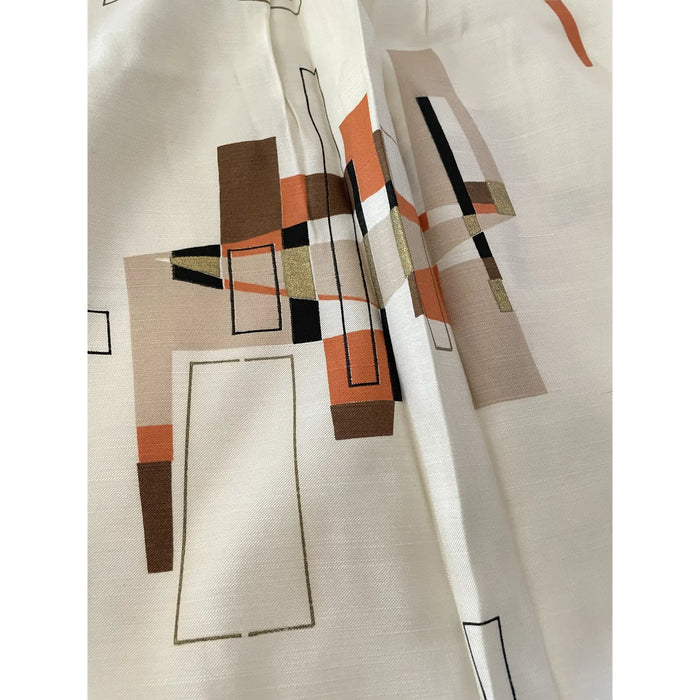 1950s Atomic Mid-Century Modern Drapery Panel - Annabel Bleu