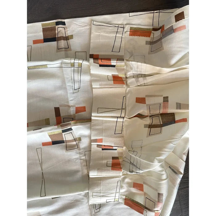 1950s Atomic Mid-Century Modern Drapery Panel - Annabel Bleu