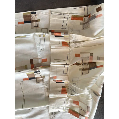 1950s Atomic Mid-Century Modern Drapery Panel - Annabel Bleu