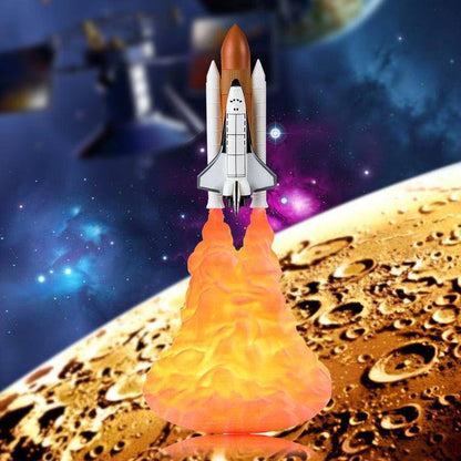 3D Print Apollo Rocket Lamp - Inspirational Night Light