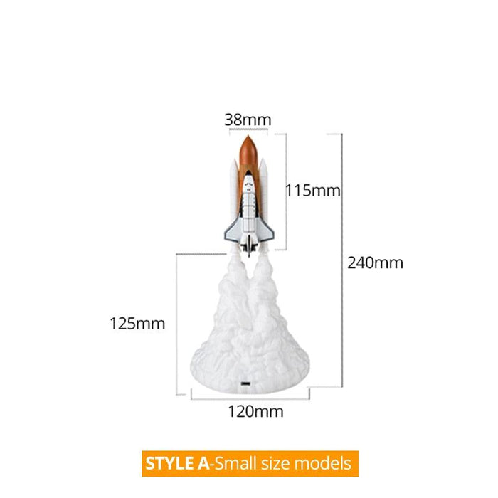 3D Print Apollo Rocket Lamp - Inspirational Night Light