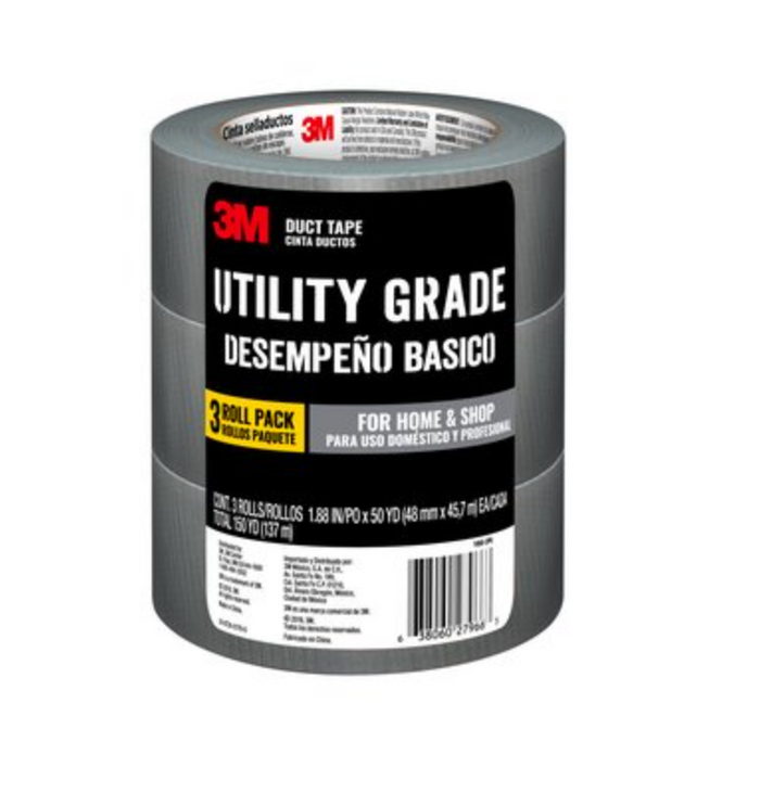 3M Utility Grade 3pk Duct Tape