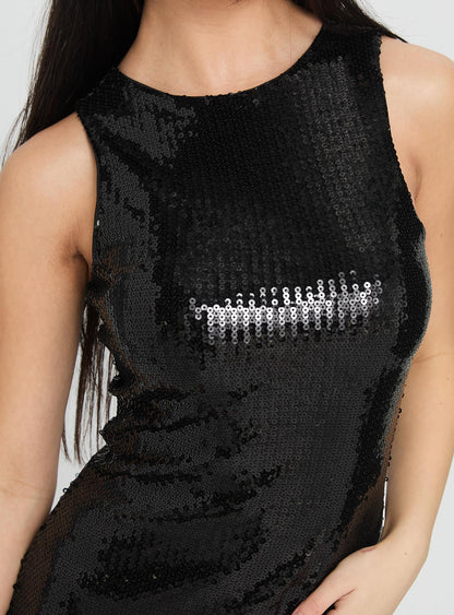 Yumiko Romper Black Sparkle