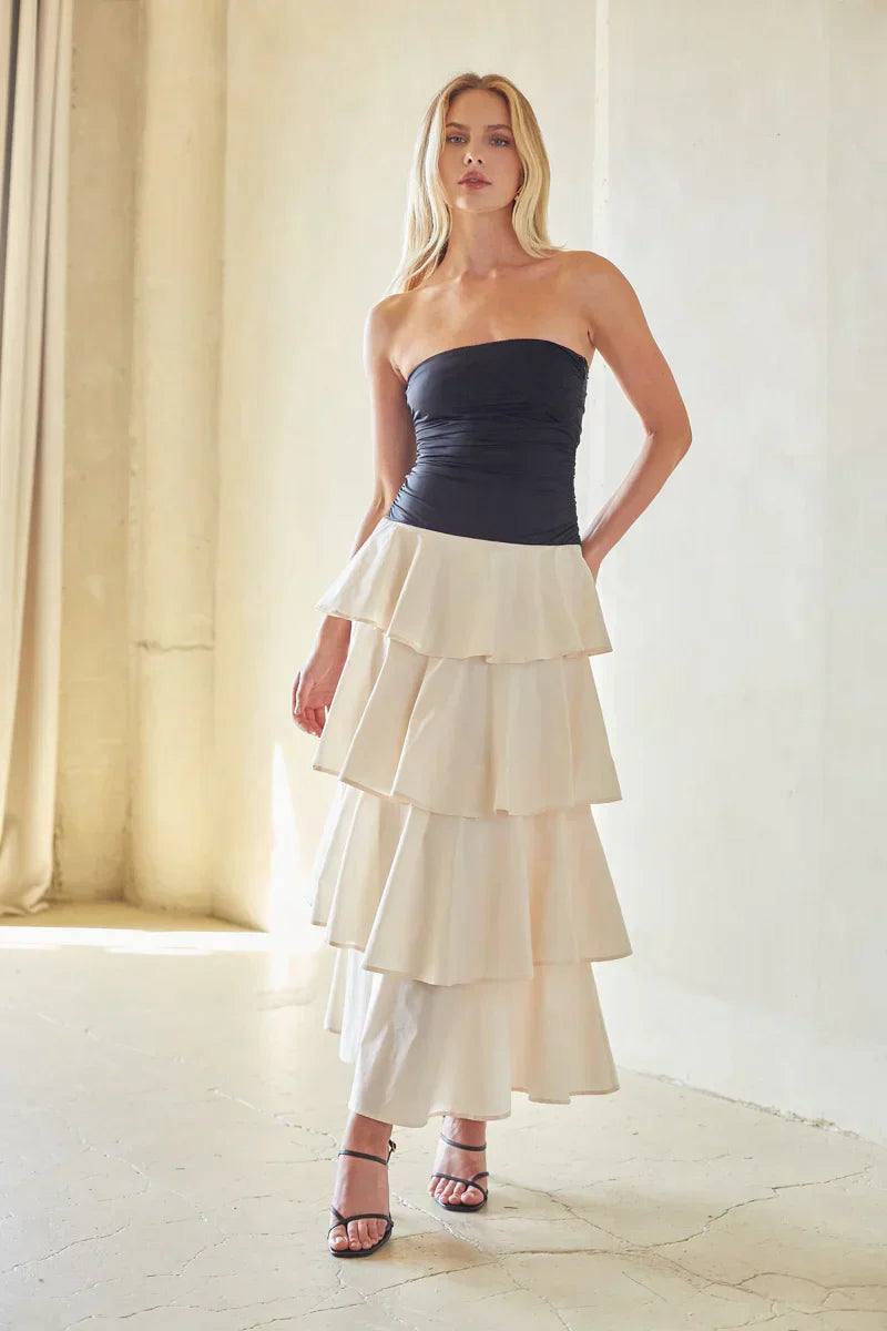 NIA Mathilda Tiered Maxi Dress