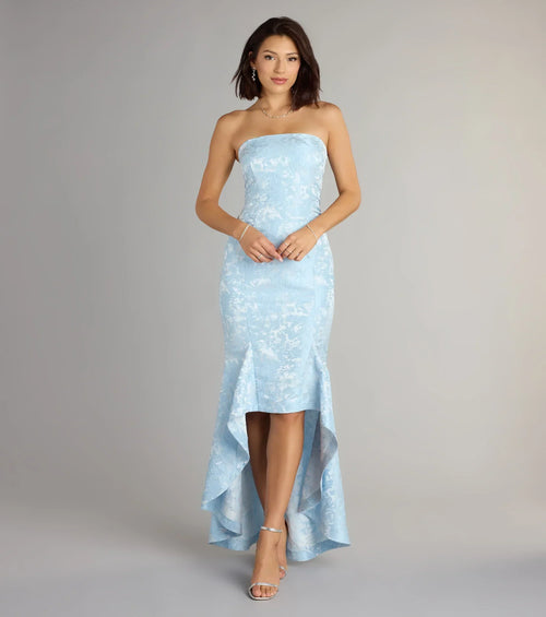 Luna Floral High Low Mermaid Formal Dress