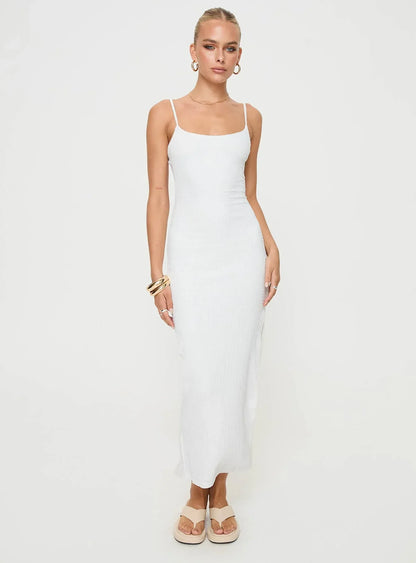 Elestria Maxi Dress White