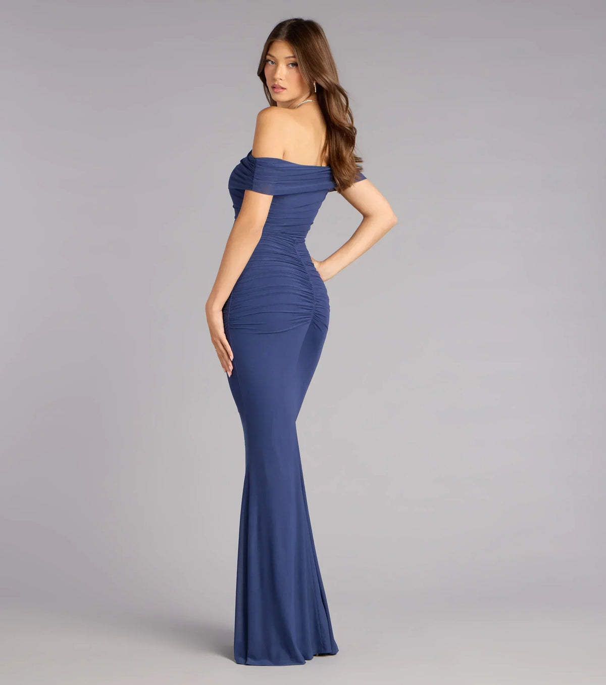 Ashlynn Off-Shoulder Mermaid Formal Dress