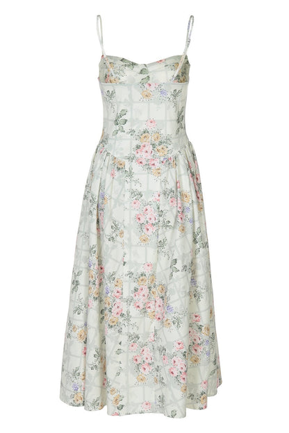 Floral Printed Spaghetti Strap Dress