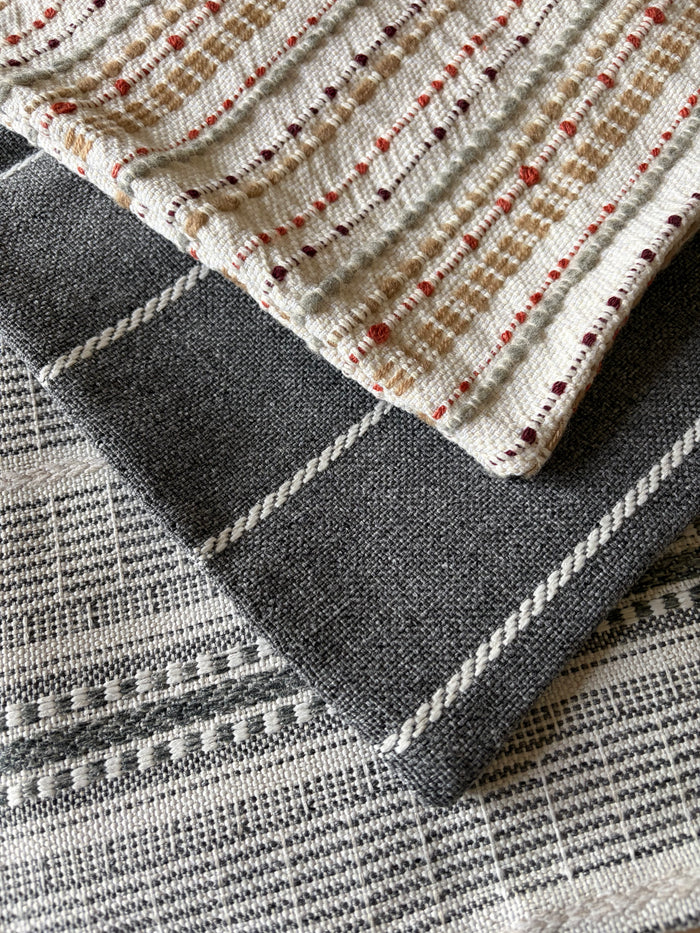 Sale: 12x21 Striped Pillow Cover - Annabel Bleu
