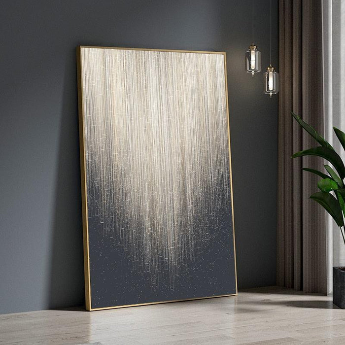 Abstract Streamline Metal Line Art Poster - Modern Art Touch for Your Space