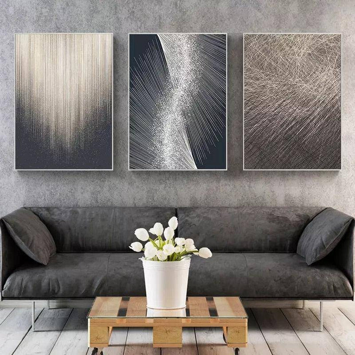 Abstract Streamline Metal Line Art Poster - Modern Art Touch for Your Space