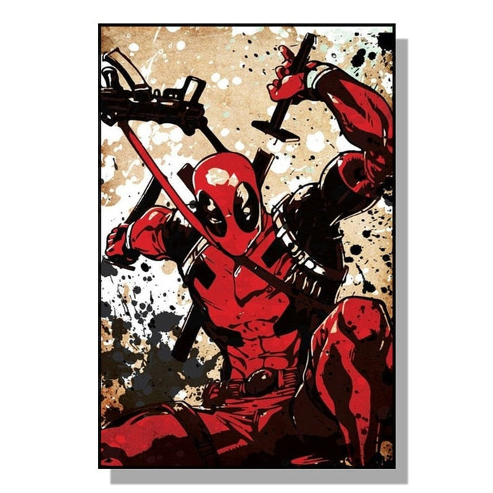 Action-packed Marvel: Super Heroes Movie Art Print Poster