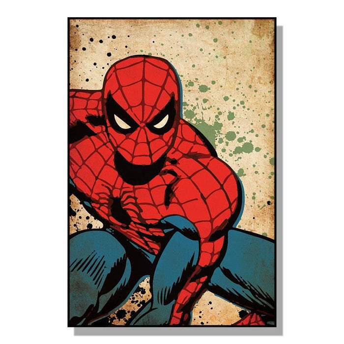 Action-packed Marvel: Super Heroes Movie Art Print Poster