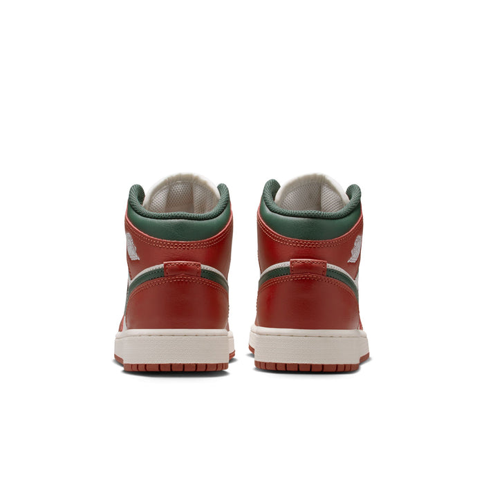 Air Jordan 1 Mid GS (Sail/Midnight Green)