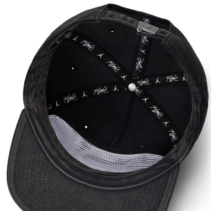Air Jordan Flight Pro Unstructured 5-Panel Cap (Black/White)