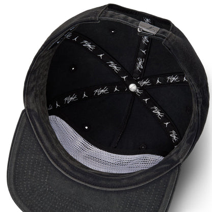 Air Jordan Flight Pro Unstructured 5-Panel Cap (Black/White)
