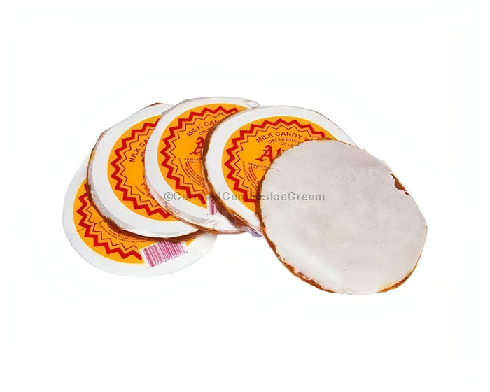 Aldama Obleas Cajeta Mini pack featuring traditional Mexican wafers filled with creamy cajeta, perfect for bulk Mexican candy enjoyment.