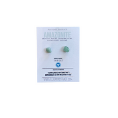 Amazonite Crystal Studs
