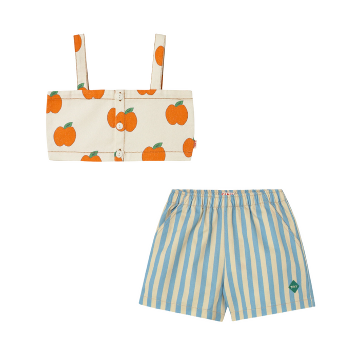Apples Crop Top Off White