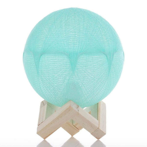 Artisan-Crafted Woolen Yarn Lunar Lamp: Soft Glow and Decorative Delight