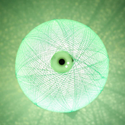 Artisan-Crafted Woolen Yarn Lunar Lamp: Soft Glow and Decorative Delight