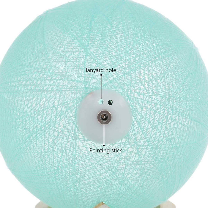 Artisan-Crafted Woolen Yarn Lunar Lamp: Soft Glow and Decorative Delight