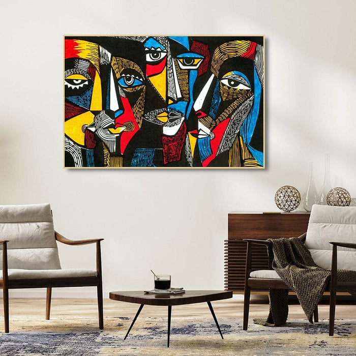 Artistic Abstractions: Picasso's Geometric Faces