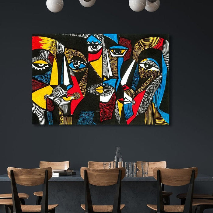 Artistic Abstractions: Picasso's Geometric Faces