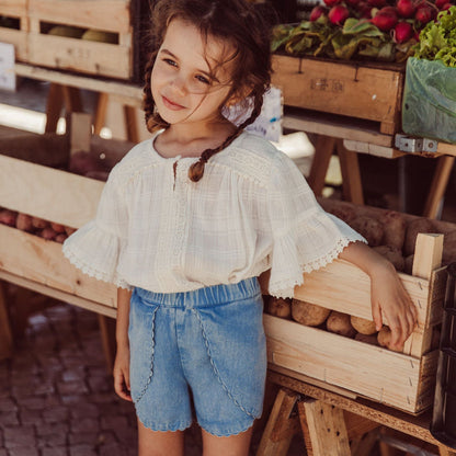 Asya Shorts Stone Blue
