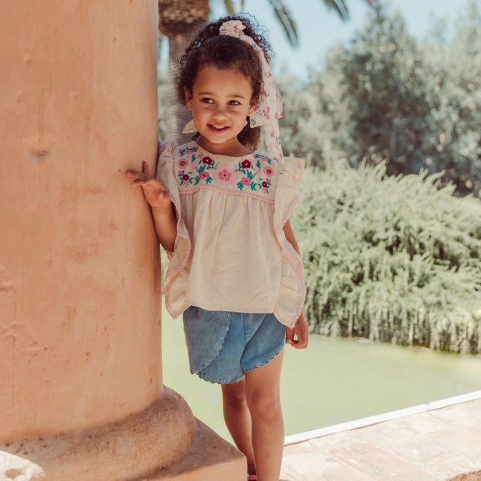 Asya Shorts Stone Blue