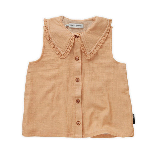 Blouse Ruffle Collar Nectarine