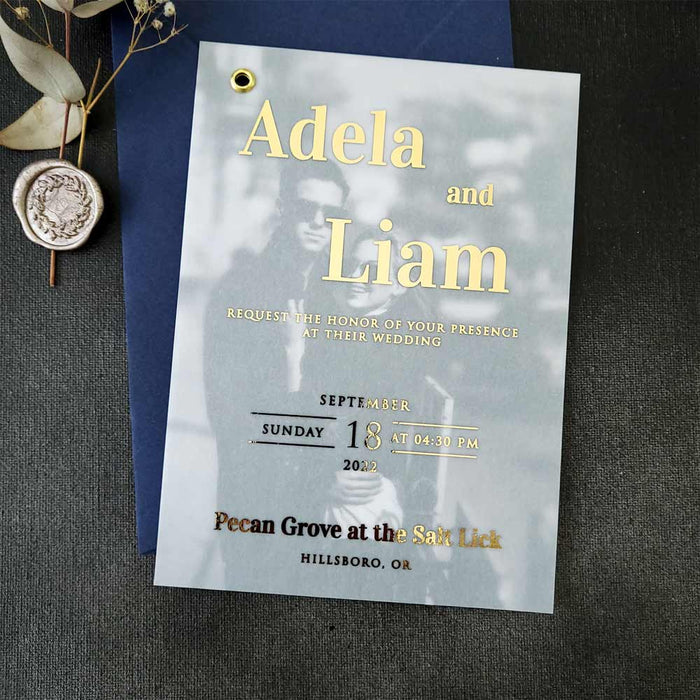 Bold Script Photo Invitation - XOXOKristen