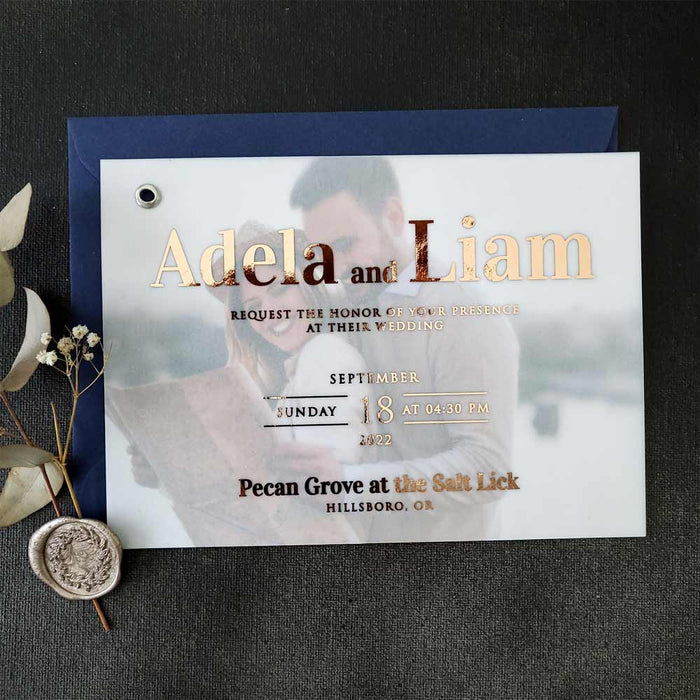 Bold Script Photo Invitation - XOXOKristen