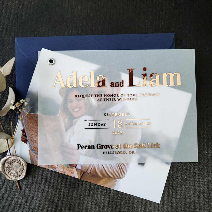 Bold Script Photo Invitation - XOXOKristen