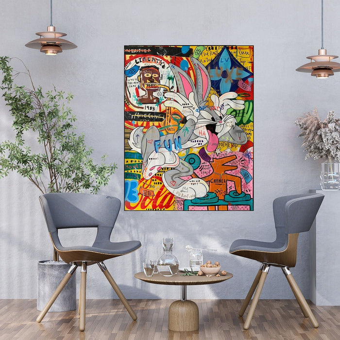 Bugs Bunny Pop: Colorful Cartoon